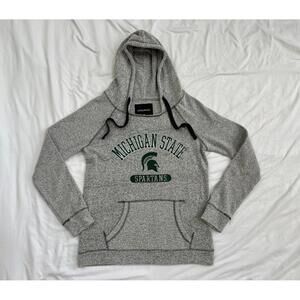 Camp David women’s size medium grey Michigan State funnel neck pullover hoodie